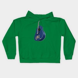 Blue Guitar – Music be the food of love Kids Hoodie